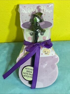 VOTUM “Witches Brew” Witch Pen & Note Pad Set 🧙♀️💜 NWT